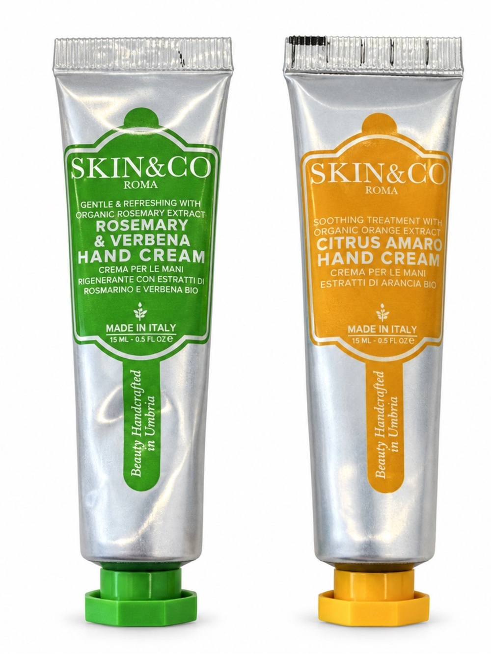 SKIN&CO ROMA Rosemary & Verbena/Citris Amaro Mini Hand Cream Duo 15ml X 2 NEW